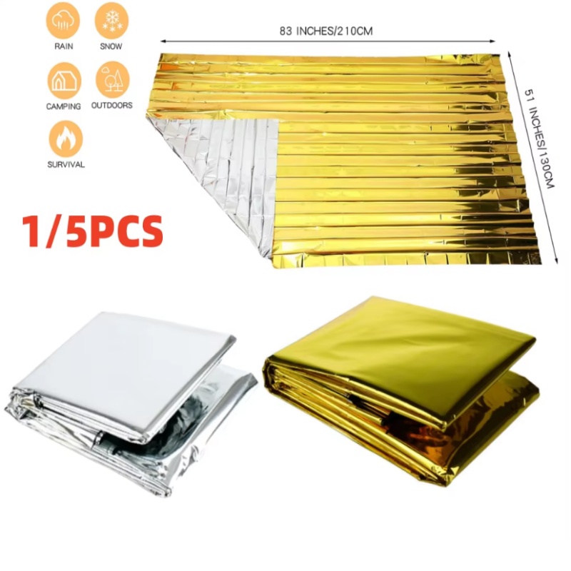 130x210cm Heavy‑Duty Mylar Foi - Survival Blanket Reflective recension och pris